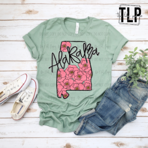 Whimsy Floral State DTF Transfer