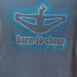 Born to Cheer Scatter Spangle Bling Top