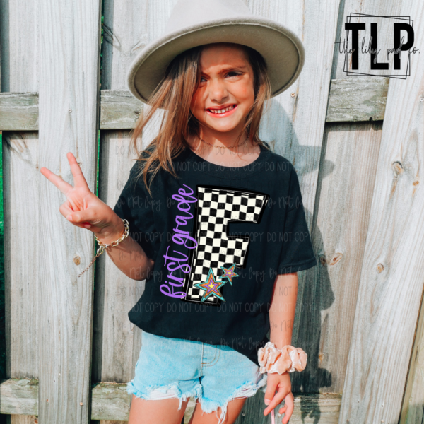 Checkered Grade Level Youth/Adult Tee/Sweatshirt
