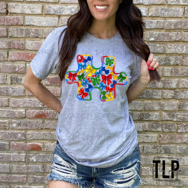Coquette Autism Bows Graphic Tee
