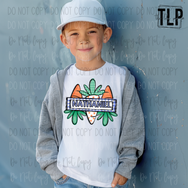 Carrot Trio Name Frame Youth/Adult Graphic Tee