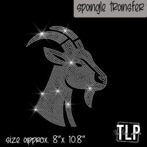Goat Mascot Image Single Color-SPANGLE