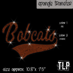 Bobcats Cursive with Tail Word