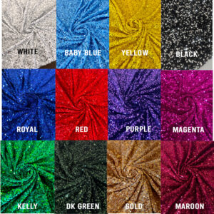 Custom NUMBER Sequin Applique Solid Color Short Sleeve