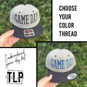Embroidered GameDay Snapback Cap