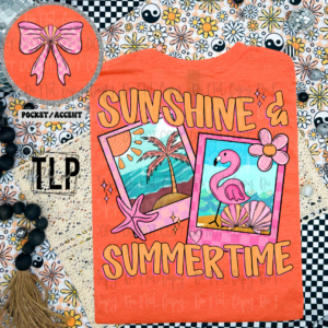 Sunshine and Summertime Front Back DTF Transfer