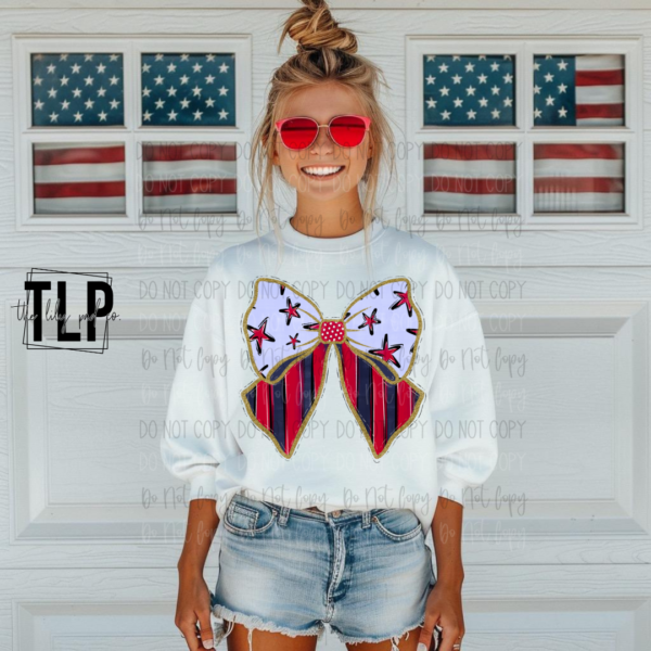 Patriotic Bow Graphic Tee