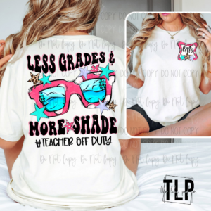 Less Grades Shades On DTF Transfer