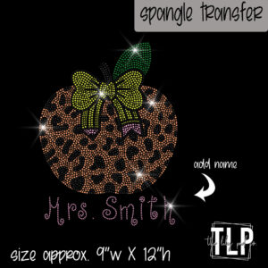 Cheetah Apple Teacher -SPANGLE