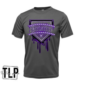 Charcoal Pristine Plate Drip Graphic Top