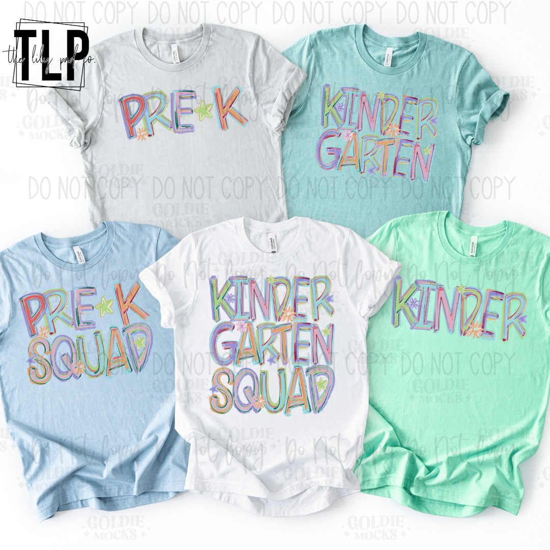 Pastel Tilted Grade Level DTF Transfer - Image 3