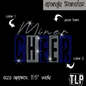 Cheer Box Mascot Spangle Transfer