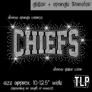 Chiefs Burst Glitter + SPANGLE