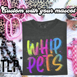Neon Bright Splatter Mascots DTF Transfer