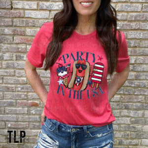 Party In The USA Hotdog DTF Transfer