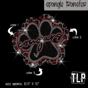 Cougars Paw Leopard-Custom Colors SPANGLE