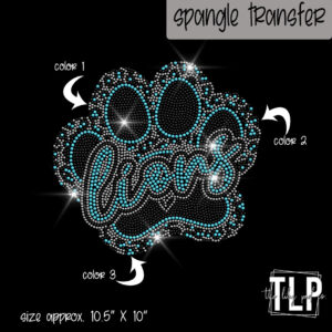 Lions Paw Leopard-Custom Colors SPANGLE