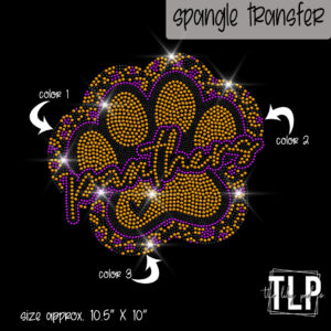 Panthers Paw Leopard-Custom Colors SPANGLE