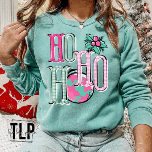 Ho Ho Ho Preppy Christmas DTF Transfer