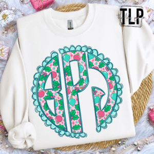 Preppy Holly Monogram DTF Transfer