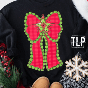 Christmas Bow DTF Transfer