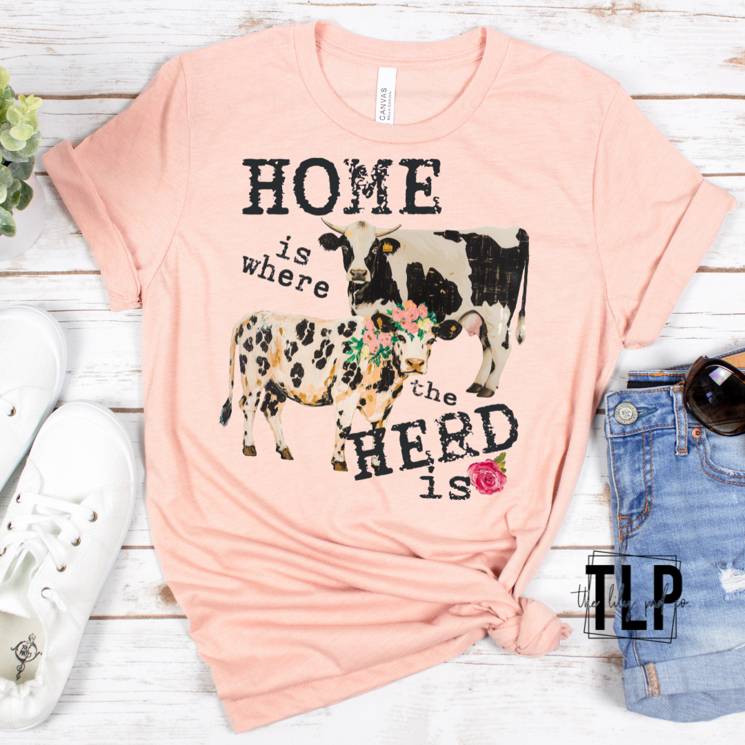 Home Is Where The Herd Is DTF Transfer