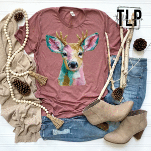 Painted Deer DTF Transfer