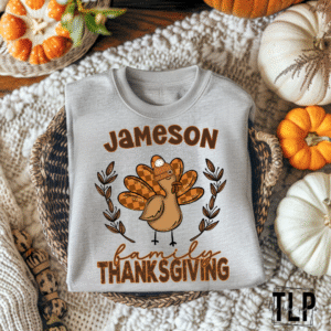 Custom Family Thanksgiving DTF Transfer