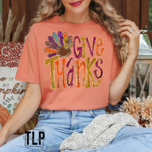 Give Thanks Turkey DTF Transfer