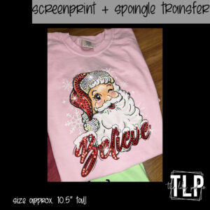 Believe Santa Snowflakes Screen + SPANGLE