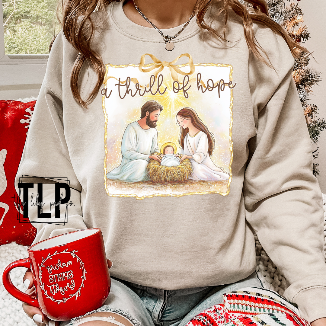 A Thrill of Hope DTF Transfer