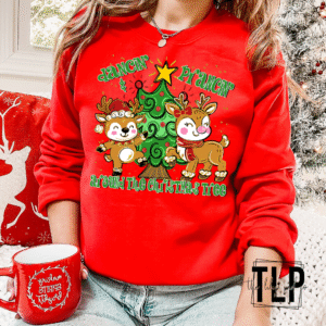 Dancin and Prancin Around The Christmas Tree DTF Transfer
