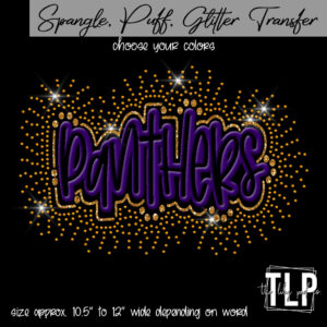Panthers Puff , Glitter, Spangle Transfer