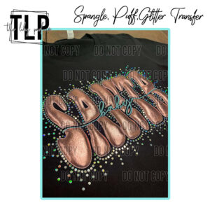 Santa Baby Metallic Puff , Glitter, Spangle Transfer