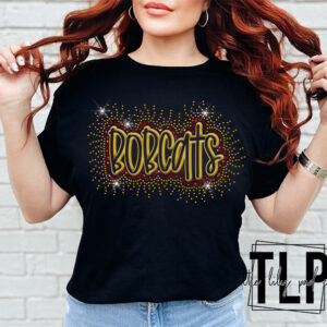 Bobcats Puff , Glitter, Spangle Transfer