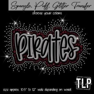 Pirates Puff , Glitter, Spangle Transfer