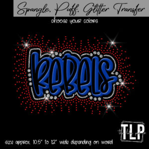 Rebels Puff , Glitter, Spangle Transfer