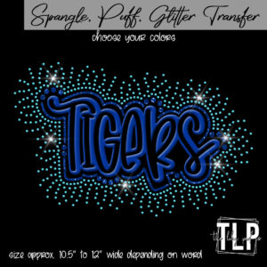 Tigers Puff , Glitter, Spangle Transfer