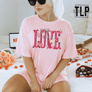 Paper Airplane Love DTF Transfer