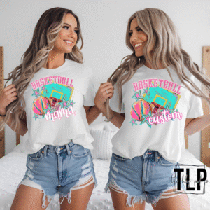 Neon Basketball Custom Word DTF Transfer