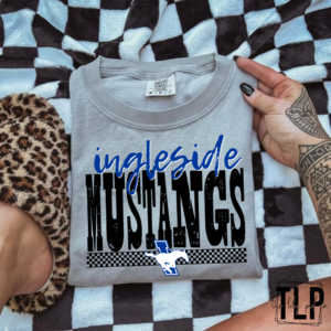 Ingleside Mustangs Mixed Up Mascot DTF Transfer