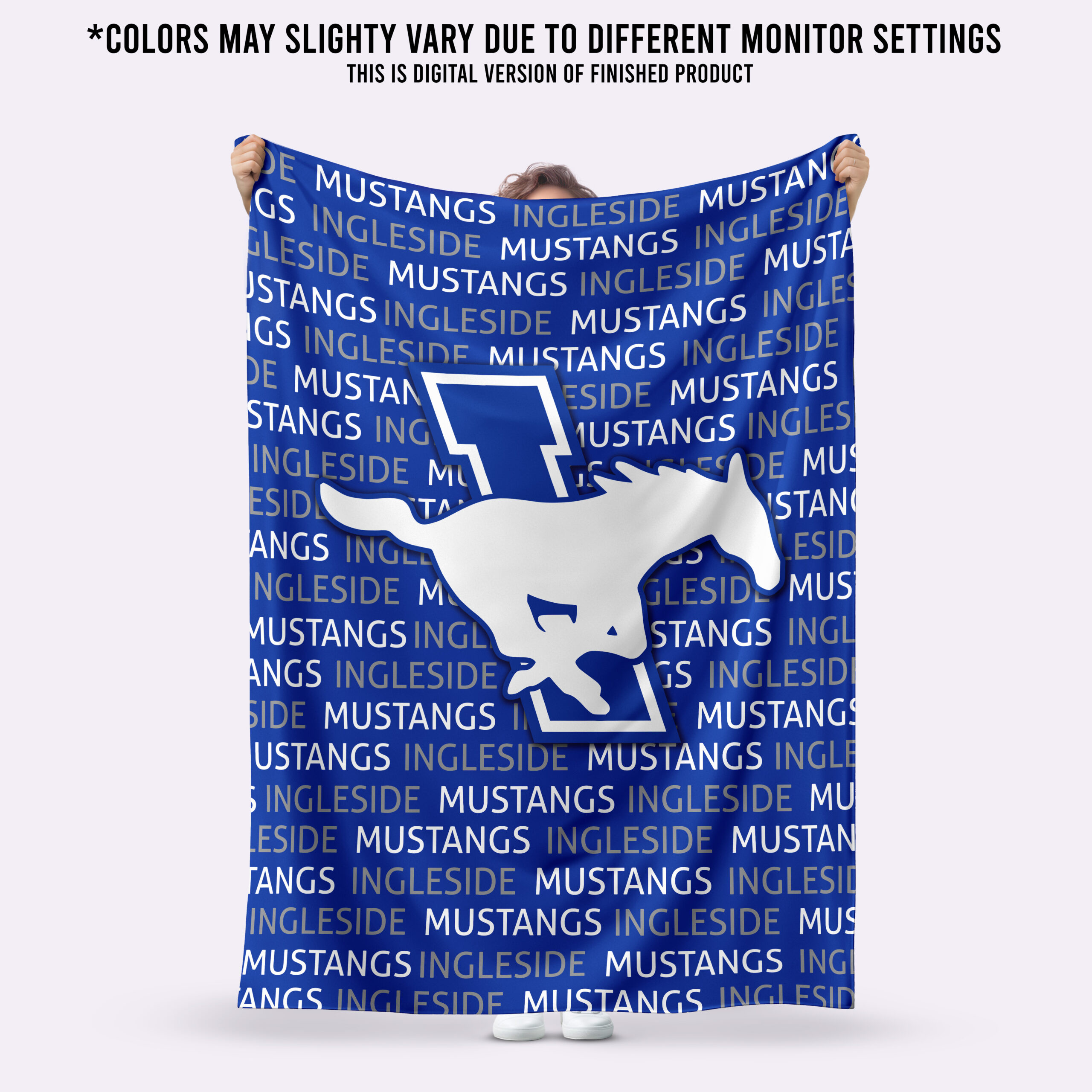 Ingleside Mustangs Plush Blanket