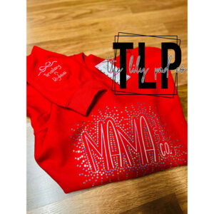Mama & Co Embroidery & Bling Crewneck