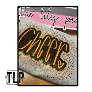 Custom Cheer Doodle Glitter, Embroidery & Bling Crewneck