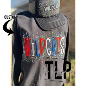 Embroidered Funky Mascot Team Spangle Sweatshirt