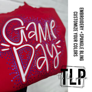 Embroidered Game Day with Spangle Sweatshirt