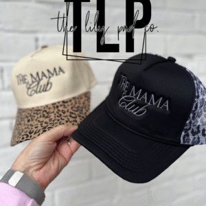 The Mama Club Embroidered Leopard Hat