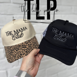 The Mama Club Embroidered Leopard Hat