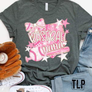 Pink Softball/Baseball Custom DTF Transfer