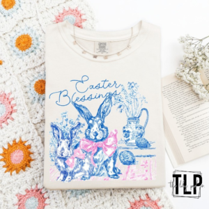 Easter Blessing Chinoserie DTF Transfer